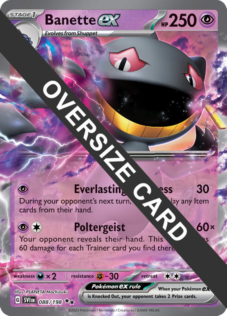 Banette ex (088) (Jumbo Card) [Scarlet & Violet: Black Star Promos] - Trinity Hobby