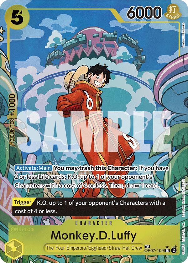 Monkey.D.Luffy (SP) (OP07-109) - [Two Legends] Foil - Trinity Hobby