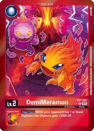DemiMeramon [EX7-001] (Foil) [Digimon LIBERATOR] - Trinity Hobby