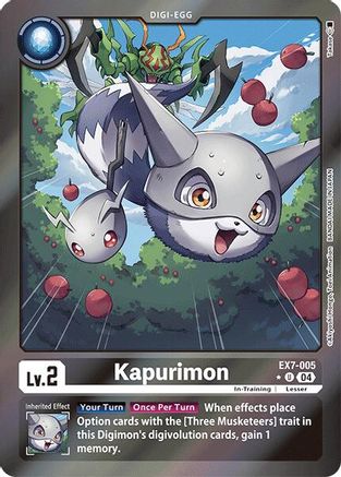 Kapurimon [EX7-005] (Foil) [Digimon LIBERATOR] - Trinity Hobby