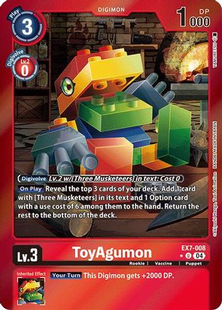 ToyAgumon [EX7-008] - EX7-008 (Foil) [Digimon LIBERATOR] - Trinity Hobby