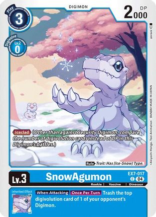 SnowAgumon [EX7-017] [Digimon LIBERATOR] - Trinity Hobby