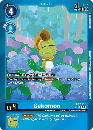 Gekomon [EX7-018] (Foil) [Digimon LIBERATOR] - Trinity Hobby