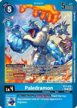 Paledramon [EX7-020] (Foil) [Digimon LIBERATOR] - Trinity Hobby