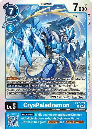 CrysPaledramon [EX7-021] [Digimon LIBERATOR] - Trinity Hobby