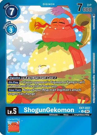 ShogunGekomon [EX7-022] (Foil) [Digimon LIBERATOR] - Trinity Hobby