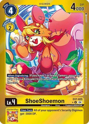 ShoeShoemon [EX7-025] (Foil) [Digimon LIBERATOR] - Trinity Hobby