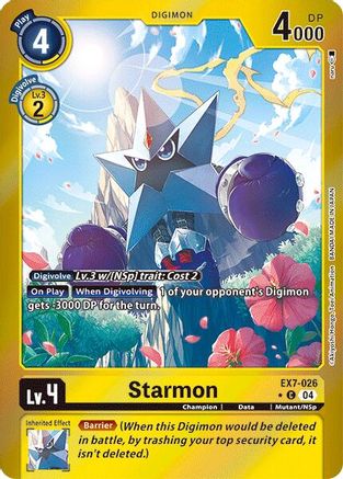 Starmon [EX7-026] (Foil) [Digimon LIBERATOR] - Trinity Hobby