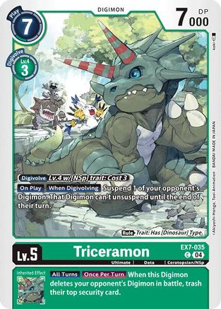 Triceramon [EX7-035] [Digimon LIBERATOR] - Trinity Hobby