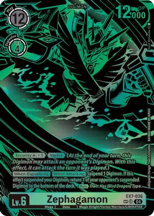 Zephagamon [EX7-036] (Textured) [Digimon LIBERATOR] - Trinity Hobby