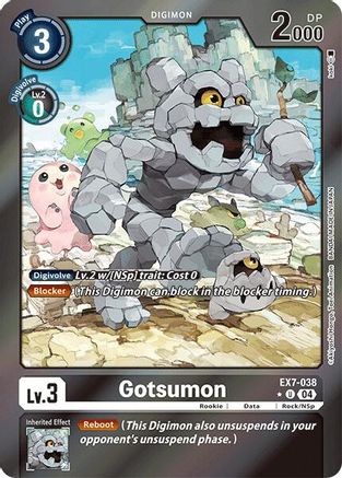 Gotsumon [EX7-038] (Foil) [Digimon LIBERATOR] - Trinity Hobby