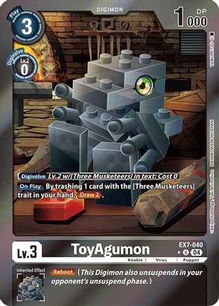 ToyAgumon [EX7-040] - EX7-040 (Foil) [Digimon LIBERATOR] - Trinity Hobby