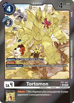 Tortomon [EX7-041] (Foil) [Digimon LIBERATOR] - Trinity Hobby
