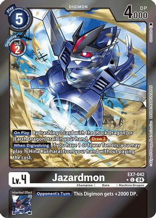 Jazardmon [EX7-042] (Foil) [Digimon LIBERATOR] - Trinity Hobby
