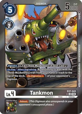 Tankmon [EX7-043] (Foil) [Digimon LIBERATOR] - Trinity Hobby