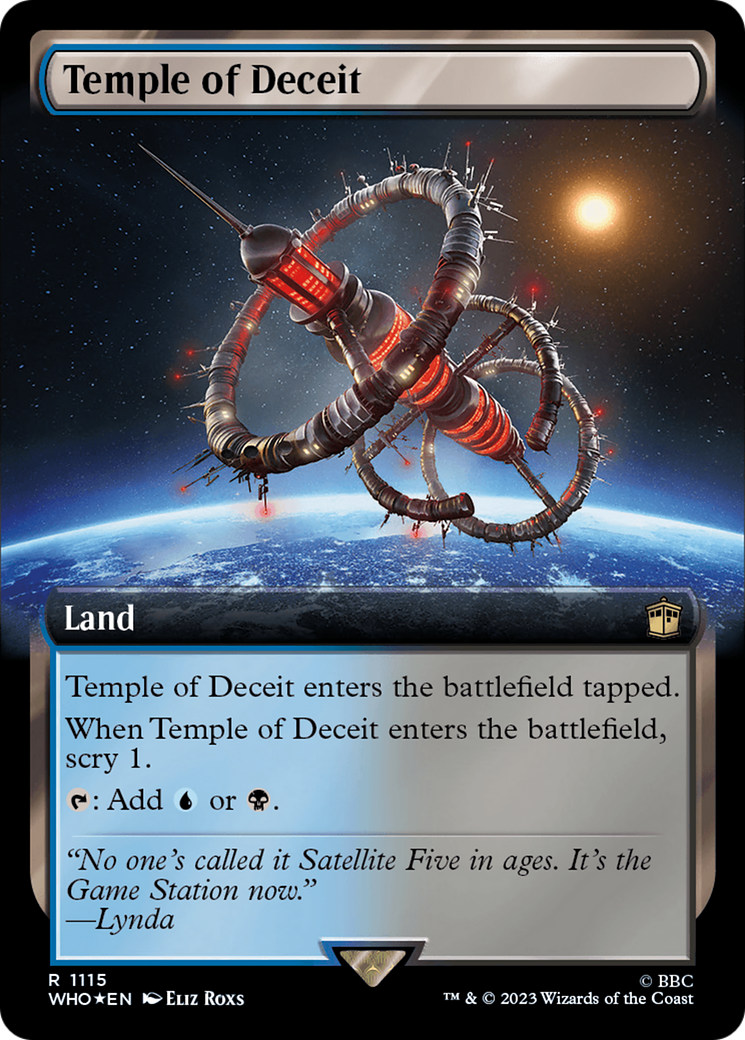 Temple of Deceit (Extended Art) (Surge Foil) [Doctor Who] - Trinity Hobby