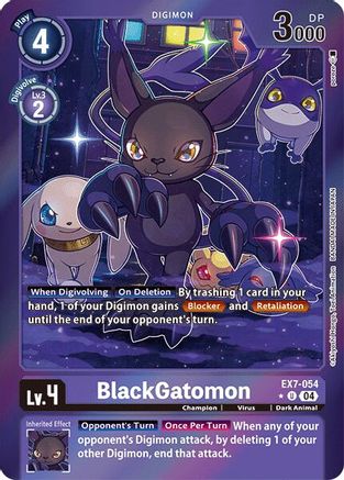 BlackGatomon [EX7-054] (Foil) [Digimon LIBERATOR] - Trinity Hobby