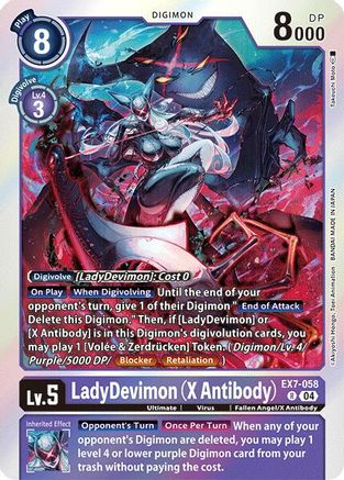 LadyDevimon [EX7-058] (X Antibody) [Digimon LIBERATOR] - Trinity Hobby