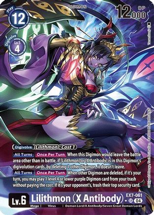 Lilithmon [EX7-061] (X Antibody) (Alternate Art) [Digimon LIBERATOR] - Trinity Hobby