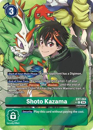 Shoto Kazama [EX7-064] (Alternate Art) [Digimon LIBERATOR] - Trinity Hobby
