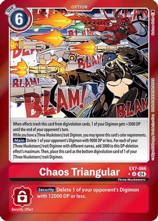 Chaos Triangular [EX7-066] (Foil) [Digimon LIBERATOR] - Trinity Hobby