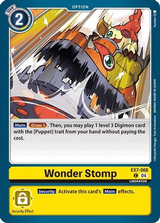 Wonder Stomp [EX7-068] [Digimon LIBERATOR] - Trinity Hobby