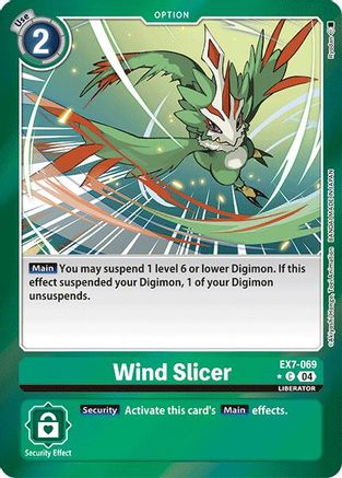 Wind Slicer [EX7-069] (Foil) [Digimon LIBERATOR] - Trinity Hobby