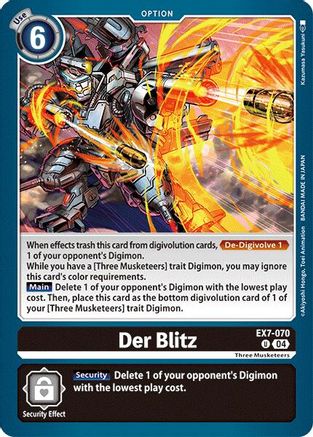 Der Blitz [EX7-070] [Digimon LIBERATOR] - Trinity Hobby