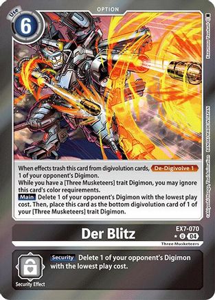 Der Blitz [EX7-070] (Foil) [Digimon LIBERATOR] - Trinity Hobby