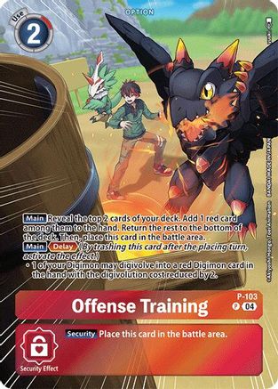 Offense Training [P-103] (Starter Deck 18 Exclusive) [Starter Deck: Guardian Vortex Promos] - Trinity Hobby