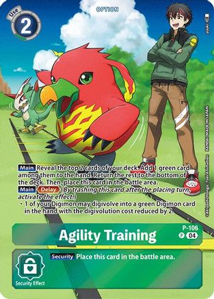 Agility Training [P-106] (Starter Deck 18 Exclusive) [Starter Deck: Guardian Vortex Promos] - Trinity Hobby