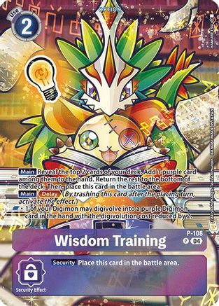 Wisdom Training [P-108] (Starter Deck 18 Exclusive) [Starter Deck: Guardian Vortex Promos] - Trinity Hobby