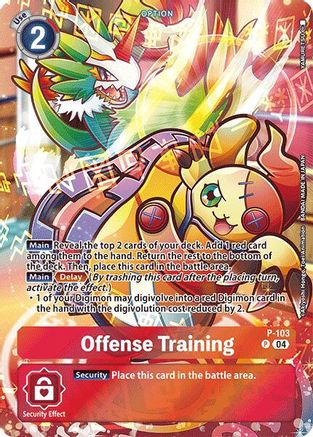 Offense Training [P-103] (Starter Deck 19 Exclusive) [Starter Deck: Fable Waltz Promos] - Trinity Hobby