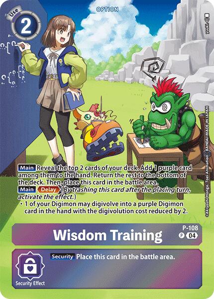 Wisdom Training [P-108] (Starter Deck 19 Exclusive) [Starter Deck: Fable Waltz Promos] - Trinity Hobby