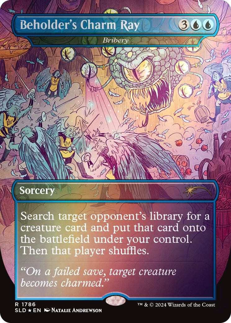 Beholder's Charm Ray - Bribery (Rainbow Foil) [Secret Lair Drop Series] - Trinity Hobby