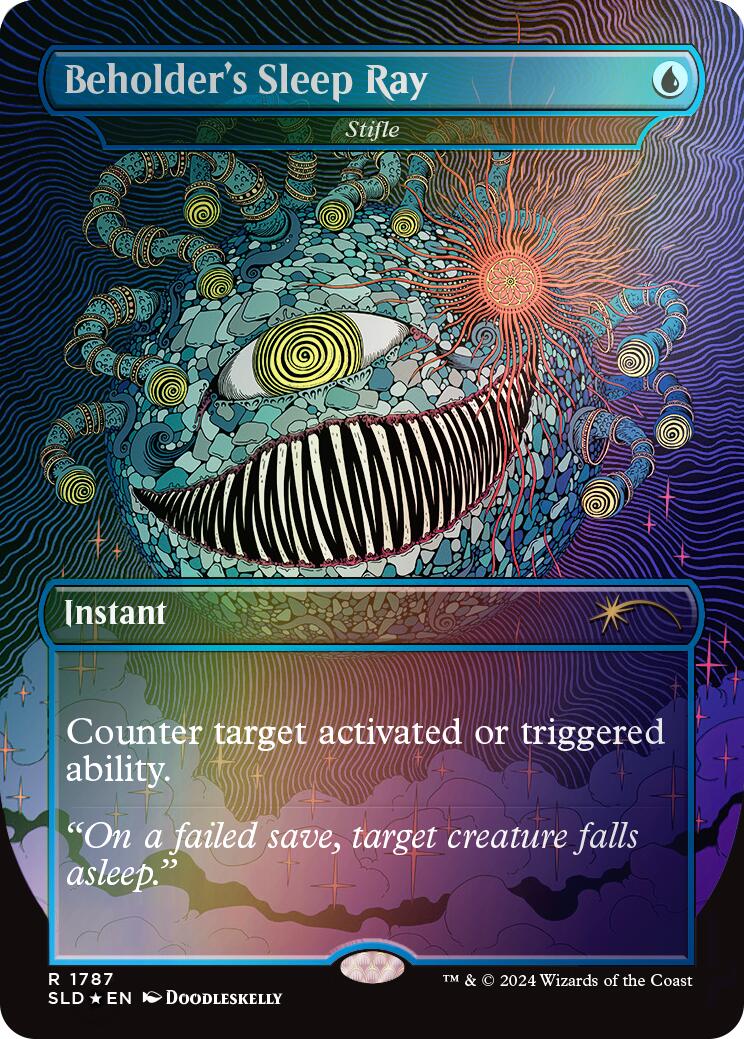 Beholder's Sleep Ray - Stifle (Rainbow Foil) [Secret Lair Drop Series] - Trinity Hobby