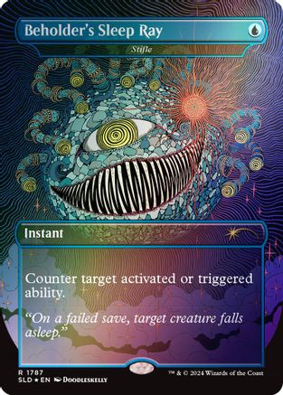 Beholder's Sleep Ray - Stifle (Rainbow Foil) (SLD-1787) - [Secret Lair Drop Series] Foil - Trinity Hobby