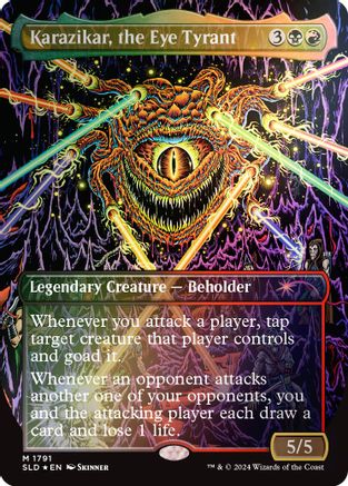 Karazikar, the Eye Tyrant (Rainbow Foil) (SLD-1791) - [Secret Lair Drop Series] Foil - Trinity Hobby