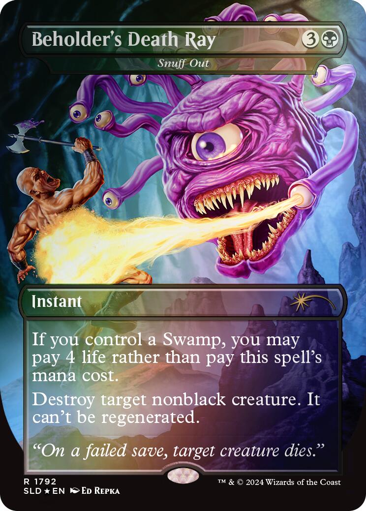 Beholder's Death Ray - Snuff Out (Rainbow Foil) [Secret Lair Drop Series] - Trinity Hobby