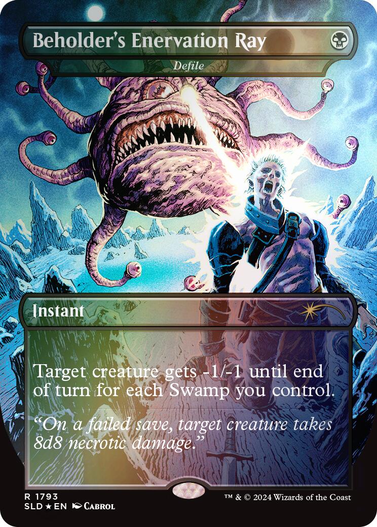 Beholder's Enervation Ray - Defile (Rainbow Foil) [Secret Lair Drop Series] - Trinity Hobby