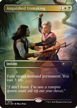 Anguished Unmaking (1800) (Rainbow Foil) (SLD-1800) - [Secret Lair Drop Series] Foil - Trinity Hobby