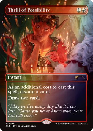 Thrill of Possibility (Rainbow Foil) (SLD-1805) - [Secret Lair Drop Series] Foil - Trinity Hobby
