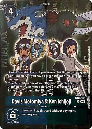 Davis Motomiya & Ken Ichijoji [BT8-088] (Super Complete Selection Daisuke ver.) [New Awakening Promos] - Trinity Hobby
