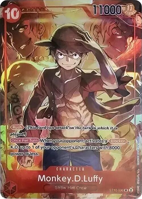 Monkey.D.Luffy (Treasure Booster Set) (ST10-006) - [One Piece Promotion Cards] Foil - Trinity Hobby