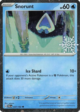 Snorunt (Holiday Calendar) - (037/182) Holofoil [Miscellaneous Cards & Products]