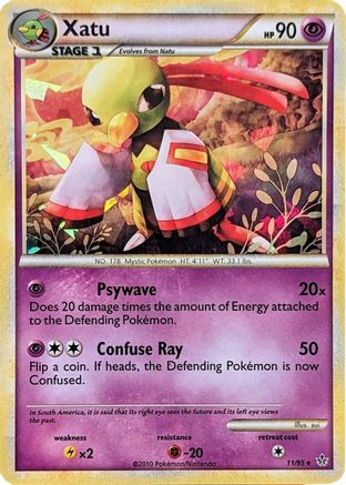 Xatu (11/95) (Cracked Ice Holo) [HeartGold & SoulSilver: Unleashed] - Trinity Hobby