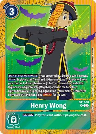 Henry Wong [ST17-10] (Halloween Event 2024) [Starter Deck: Double Typhoon Advanced Deck Set] - Trinity Hobby