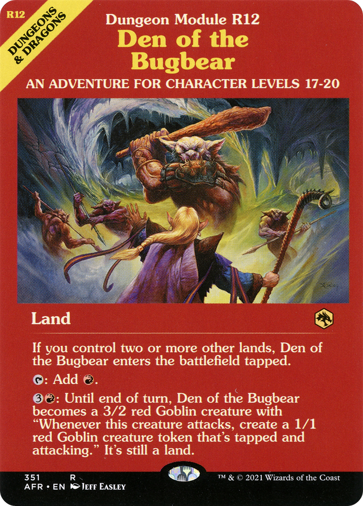 Den of the Bugbear (Dungeon Module) [Dungeons & Dragons: Adventures in the Forgotten Realms] - Trinity Hobby