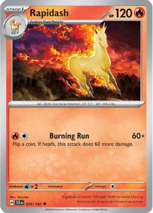 Rapidash (020/142) [Scarlet & Violet: Stellar Crown] - Trinity Hobby