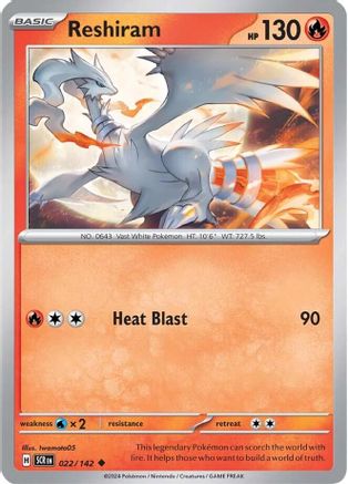 Reshiram (022/142) [Scarlet & Violet: Stellar Crown] - Trinity Hobby